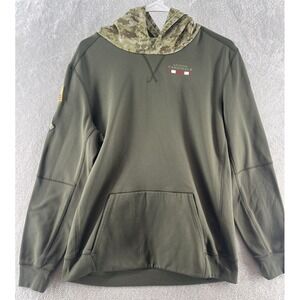 Nike Sweatshirt XL Salute to Service On Field Hoodie Arizona Cardinals Green